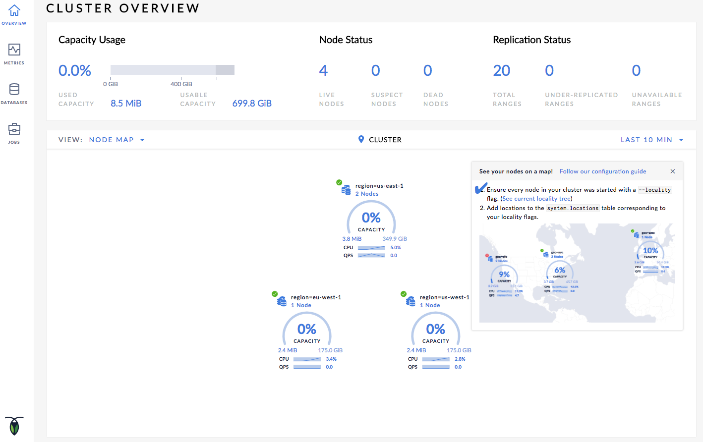 CockroachDB Admin UI